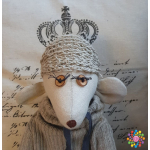 duża lniana mysz big linen mouse