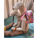 duża lniana mysz big linen mouse