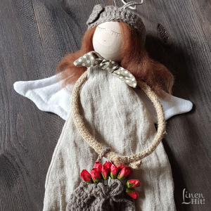lniany anioł linen angel