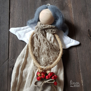 lniany anioł linen angel