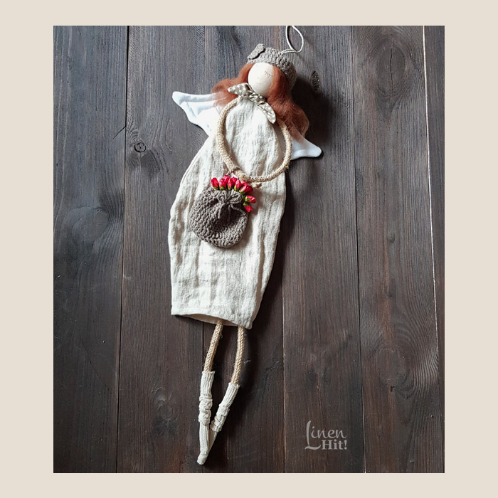 lniany anioł linen angel