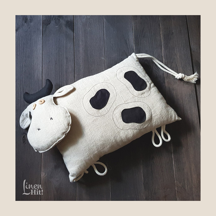 lniana krowa linen cow