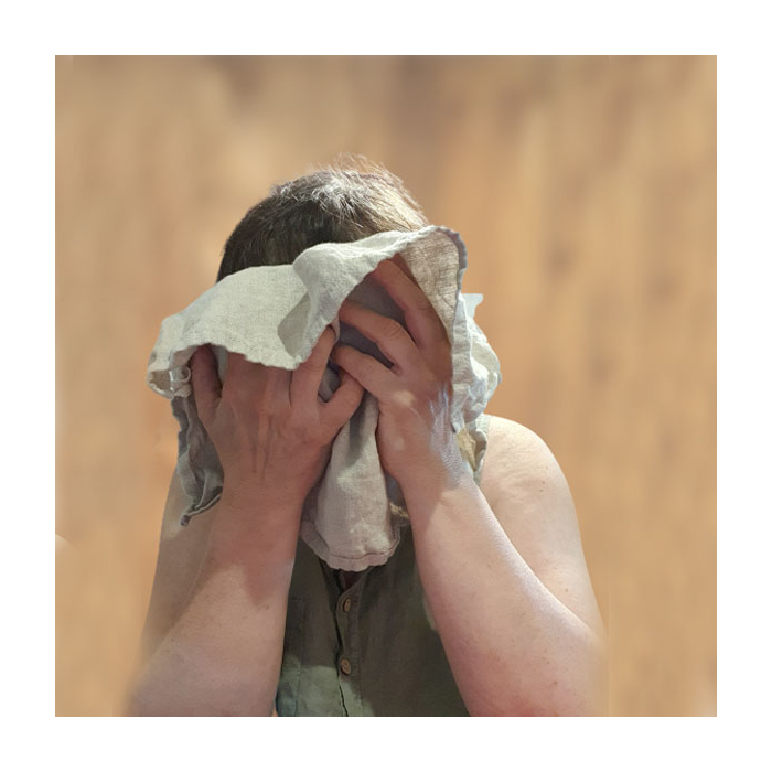 ręcznik konopny do twarzy, hemp towel for face.