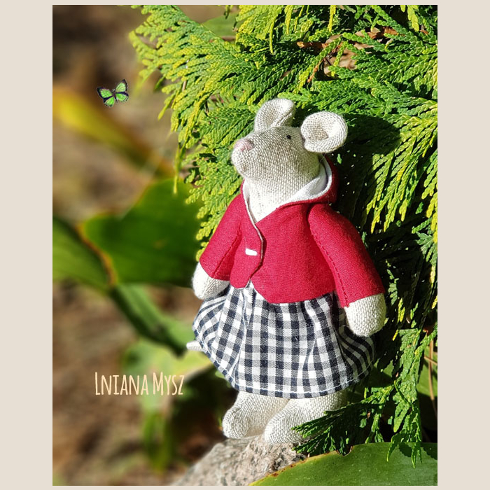 Lniana Mysz Linen Mouse