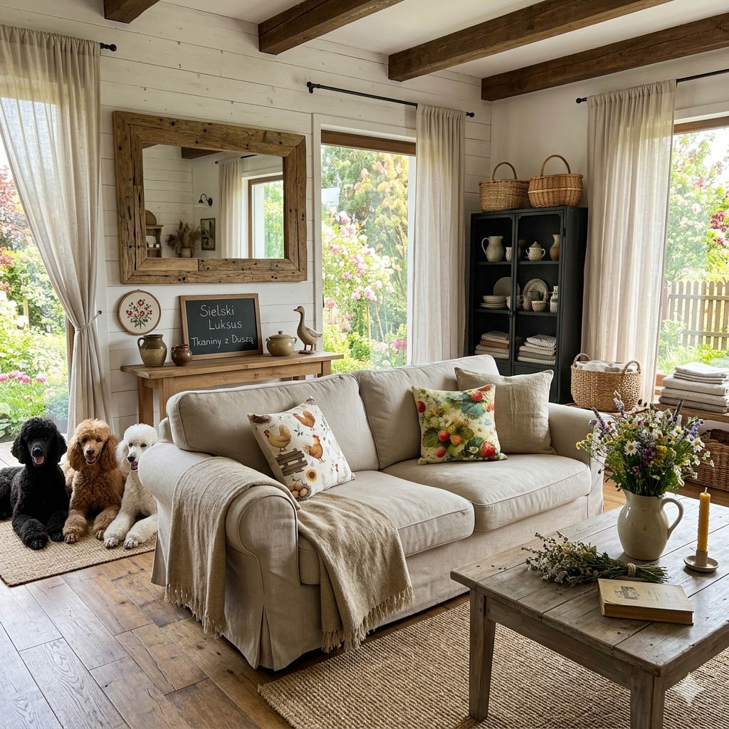Modern Farmhouse Sielskie Tkaniny