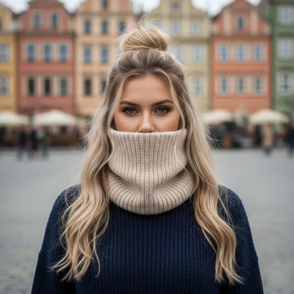 Komin - Ocieplacz Konopny na Szyję Naturalny