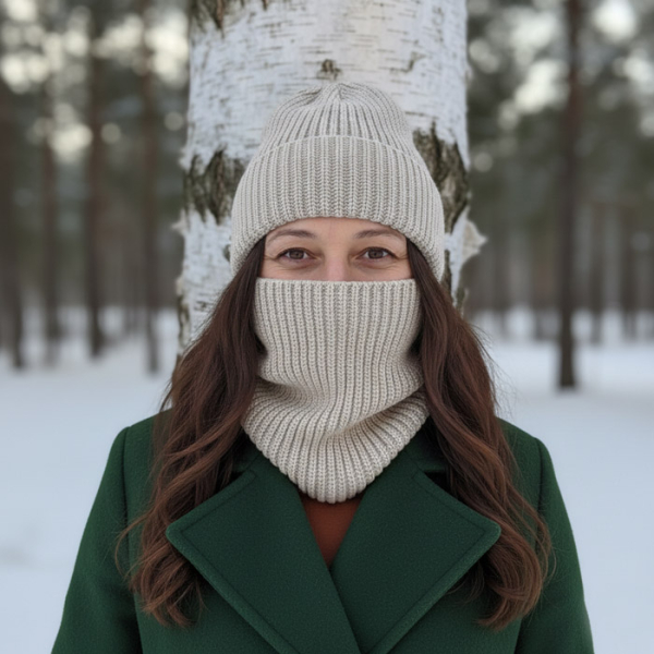 Komin - Ocieplacz Konopny na Szyję Naturalny