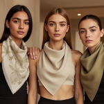 Bandana Konopna Sielski Luksus Styl Island Lux & Liście Konopi