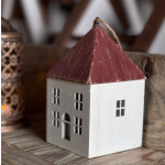 Domek Drewniany Kamienica 2 Lampion Led Dekoracja