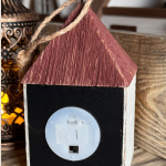 Domek Drewniany Kamienica 2 Lampion Led Dekoracja