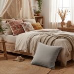 Poszewka Lniana 40x40 Jasiek Naturalny Len