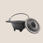 Mały Żeliwny Kociołek z Pentagramem