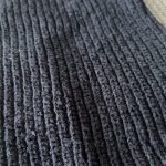 Czarny Komin Konopno-Bawełniany Oddychający