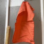 Mały Koralowy Ręcznik Lniany do Twarzy lub Intymny