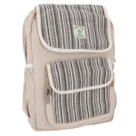 Plecak Konopny w Czarne Paski, hippie backpack.