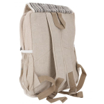 Plecak Konopny w Czarne Paski, hippie backpack.