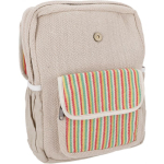 Plecak Konopny w Kolorowe Paski, hippie backpack.