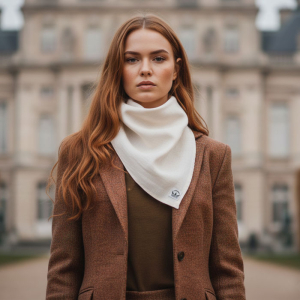 Bandana Konopna Kremowa