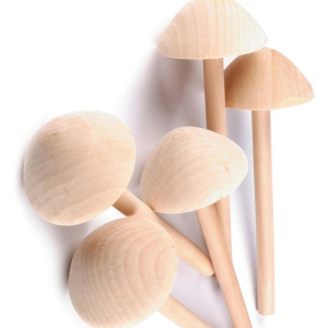 Grzybek Drewniany Surowy do Dekoracji