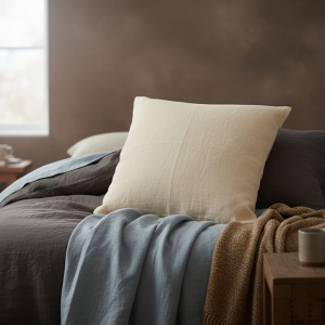 poszewka konopna, hemp pilowcase.