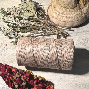 Sznurek Lniany Naturalny do Ziół i Kadzideł