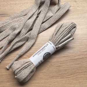 Płaskie Sznurówki Lniane Melanż 120 cm Weeds Fashion