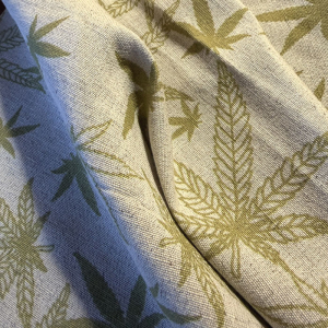 Tkanina Konopno-Bawełniana - Zielnik Weeds (Sielska Farma)