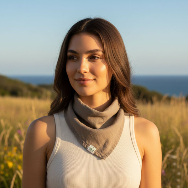 Bandana Konopna Khaki