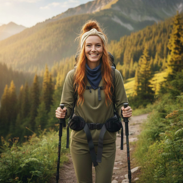 Bandana Konopna Kremowa