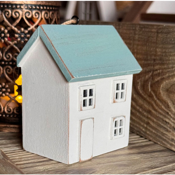 Drewniany Domek Samotnika Latarenka Led DekoracjaDrewniany Domek Samotnika Latarenka Led Dekoracja