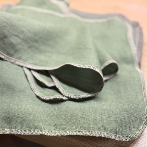 Zielone Mini Ręczniki Lniane