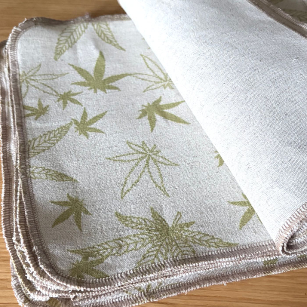 Mini Ręczniki Bawełniano Konopne wielorazowego użytku