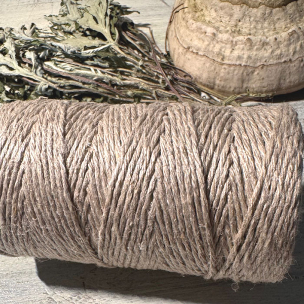 Sznurek Lniany Naturalny do Ziół i Kadzideł