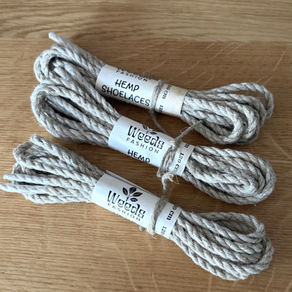 Sznurówki Konopno Bawełniane Skręcane 120 cm Rękodzieło z Charakterem
