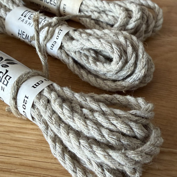 Sznurówki Konopno Bawełniane Skręcane 120 cm Rękodzieło z Charakterem