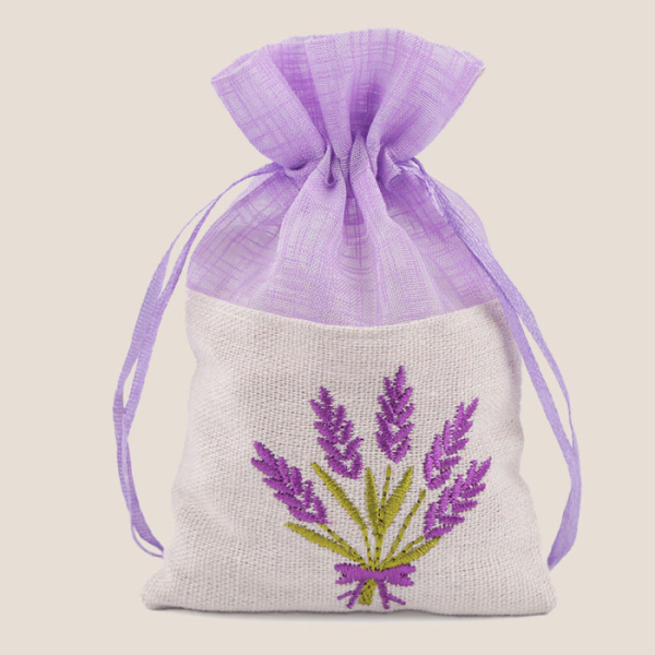 Woreczek Lawendowy Haftowany