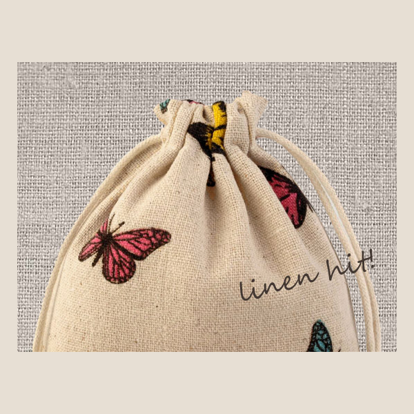 woreczki lniane linen bags linen hit