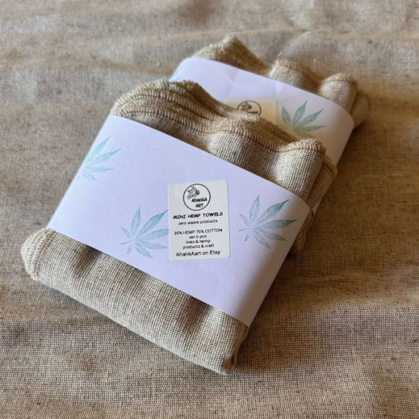 Chusteczki Konopne Mini Ręczniki Konopne