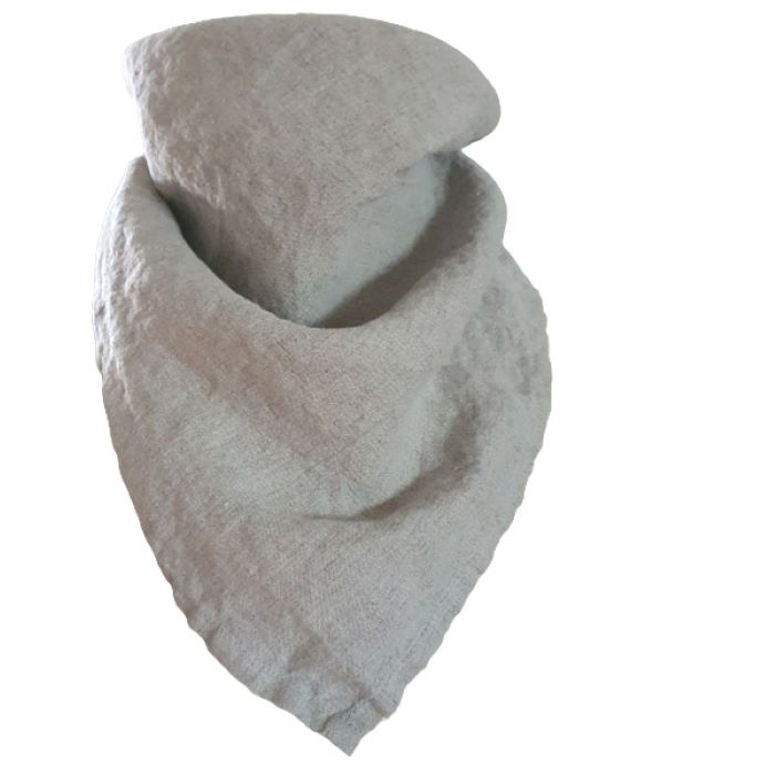 Bandana Konopna Szara Niebarwiona