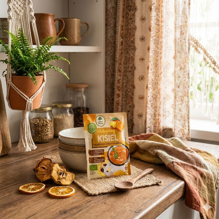 Ekologiczny Kisiel Pigwowiec z Pomarańczą Wspaniały Smak