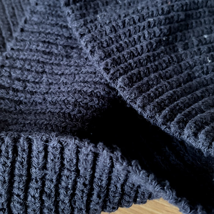 Czarny Komin Konopno-Bawełniany Oddychający