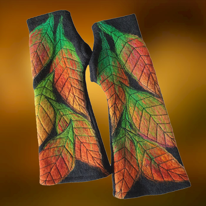 Artystyczne Mitenki Wełniane