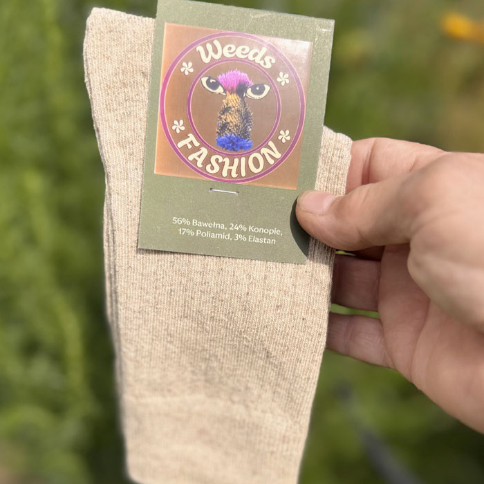 Skarpety Konopno Bawełniane, hemp socks.