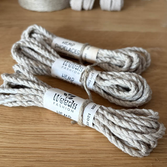 Sznurówki Konopno Bawełniane Skręcane 120 cm Rękodzieło z Charakterem
