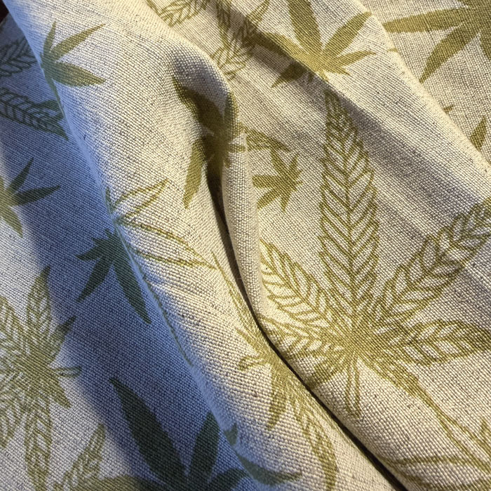 Tkanina Konopno-Bawełniana - Zielnik Weeds (Sielska Farma)