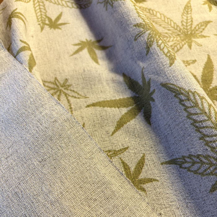 Tkanina Konopno-Bawełniana - Zielnik Weeds (Sielska Farma)