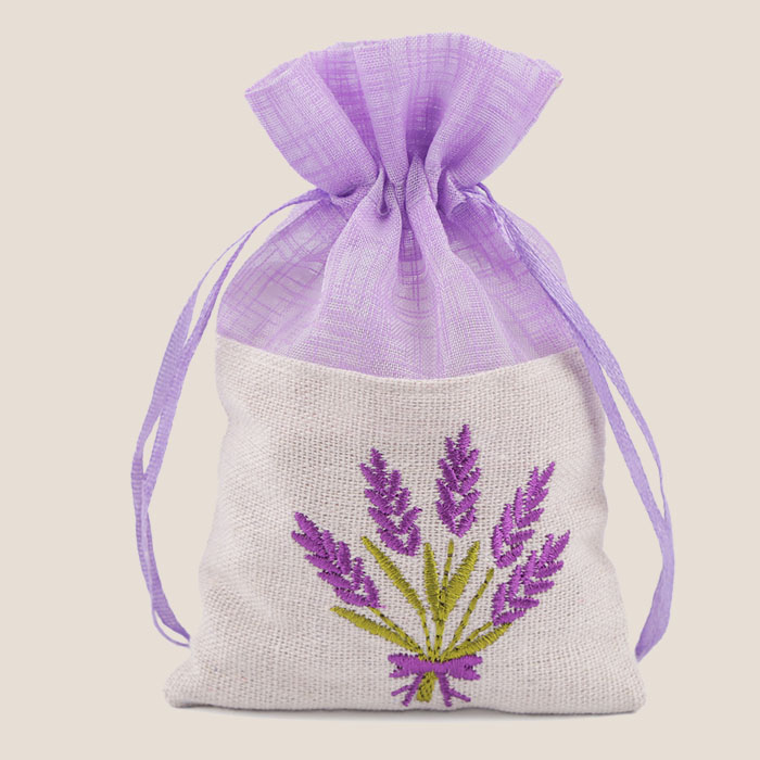 Woreczek Lawendowy Haftowany