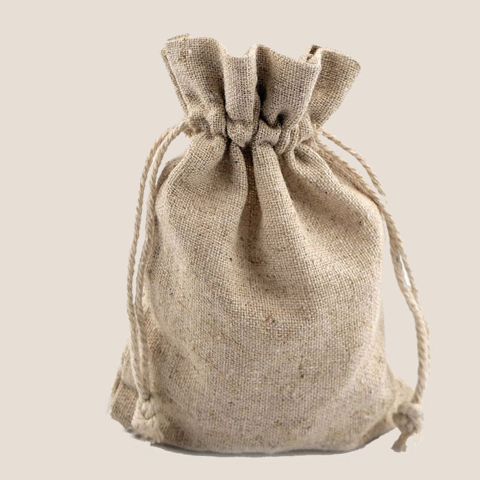 woreczek lniany na prezent, linen bag.