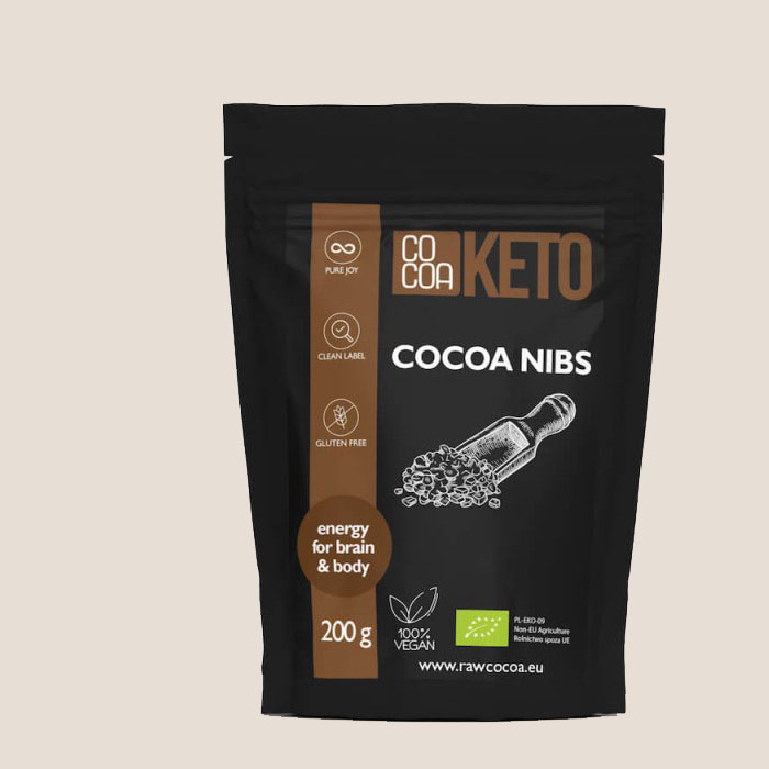 Ziarna Kakaowca Kruszone Gorzka Czekolada