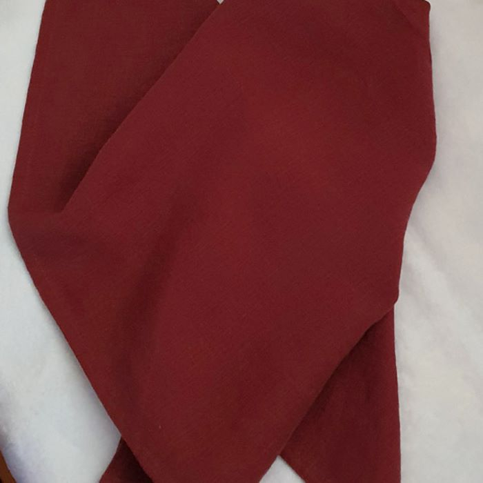 Bandana Konopna Rdzawa Czerwień